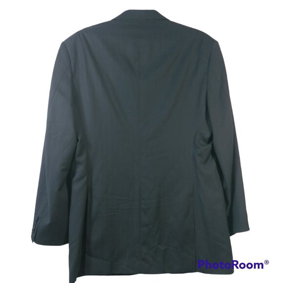 John Varvatos Men's Delancy Wool 2-Button Jacket Blazer Blue Pinstripe Size 42 R - Picture 2 of 11